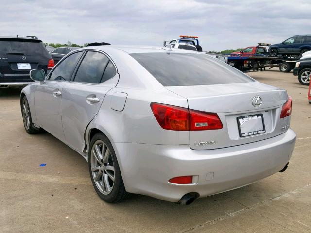 JTHBK262682075663 - 2008 LEXUS IS 250 SILVER photo 3