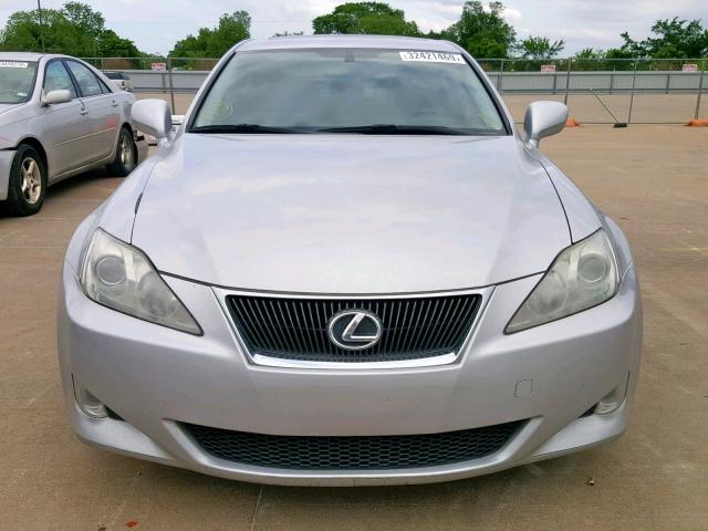 JTHBK262682075663 - 2008 LEXUS IS 250 SILVER photo 9