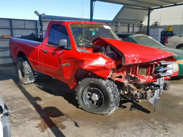 1FTCR10A4VUA77388 - 1997 FORD RANGER RED photo 1