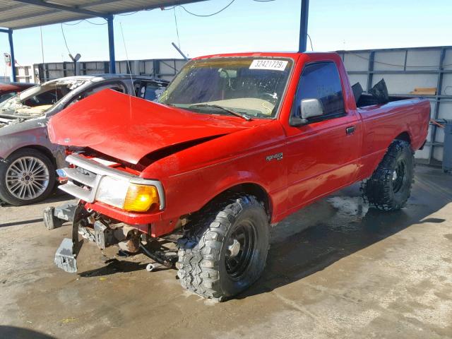 1FTCR10A4VUA77388 - 1997 FORD RANGER RED photo 2