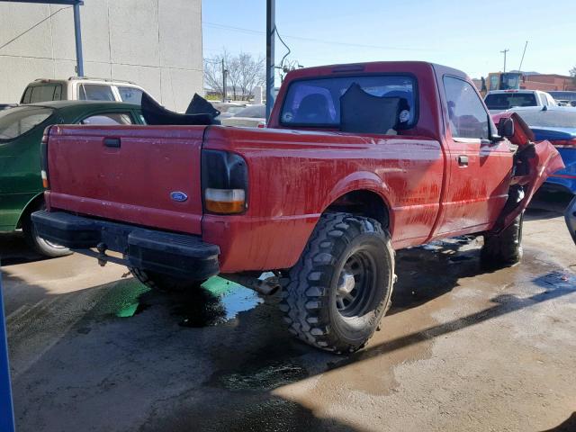 1FTCR10A4VUA77388 - 1997 FORD RANGER RED photo 4