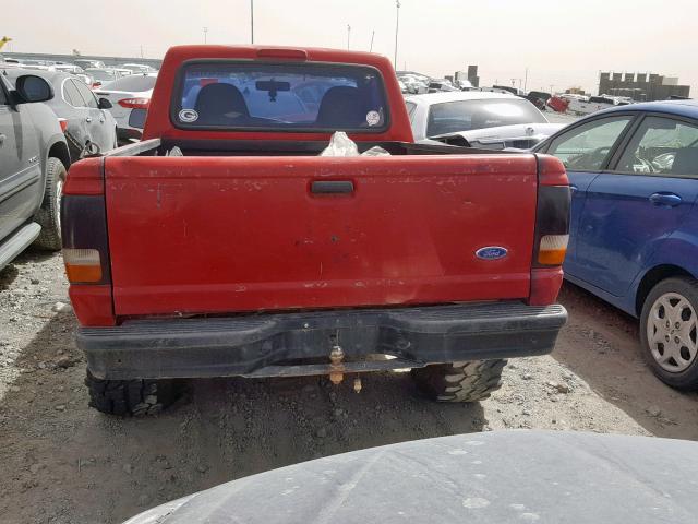 1FTCR10A4VUA77388 - 1997 FORD RANGER RED photo 6