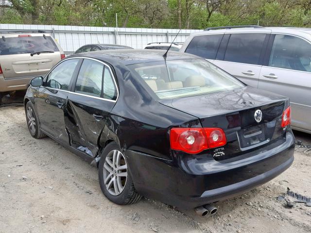 3VWEG71K97M071647 - 2007 VOLKSWAGEN JETTA WOLF BLACK photo 3