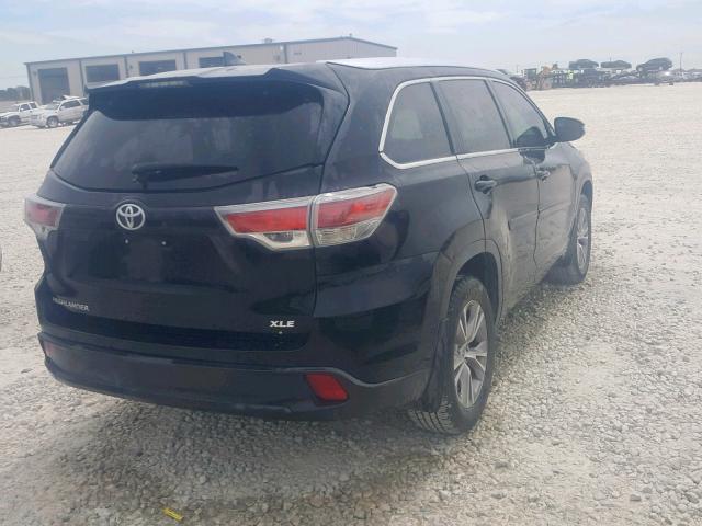 5TDKKRFH9FS113472 - 2015 TOYOTA HIGHLANDER BLACK photo 4