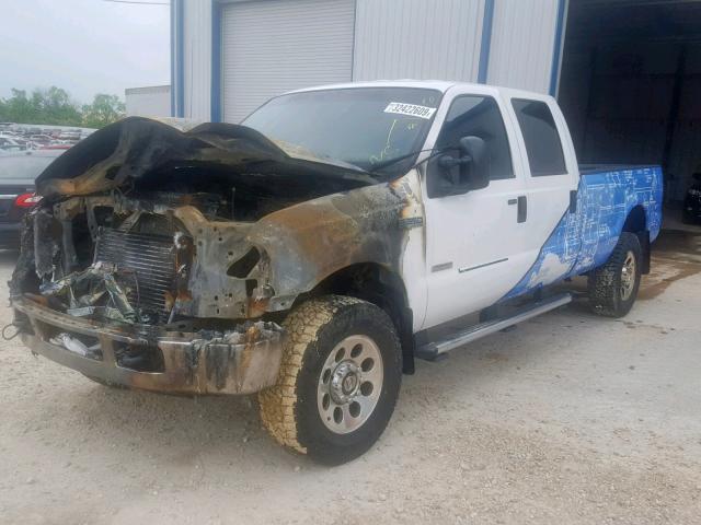 1FTWW31P97EB18745 - 2007 FORD F350 SRW S WHITE photo 2