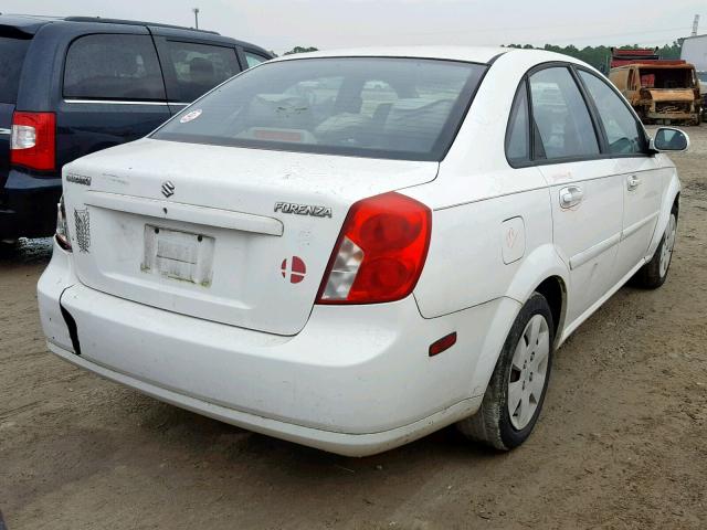 KL5JD56Z46K352397 - 2006 SUZUKI FORENZA WHITE photo 4