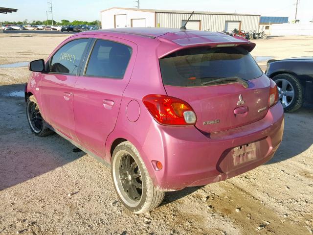 ML32A3HJ4FH035397 - 2015 MITSUBISHI MIRAGE DE PINK photo 3