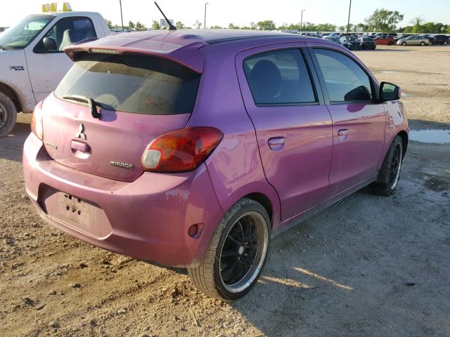 ML32A3HJ4FH035397 - 2015 MITSUBISHI MIRAGE DE PINK photo 4