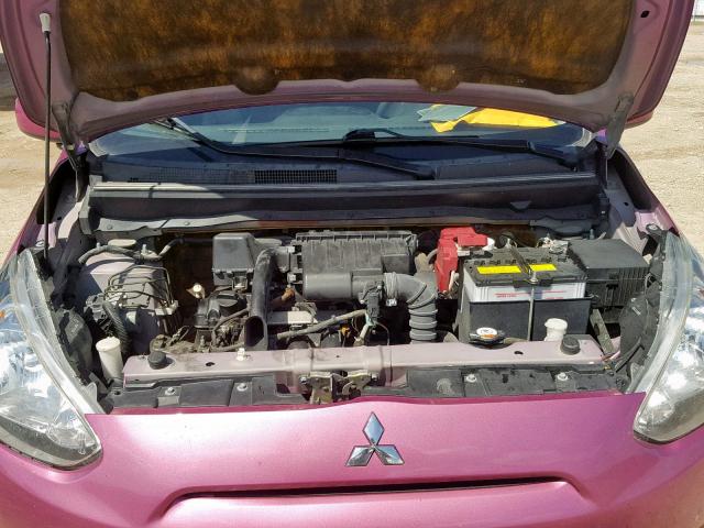 ML32A3HJ4FH035397 - 2015 MITSUBISHI MIRAGE DE PINK photo 7