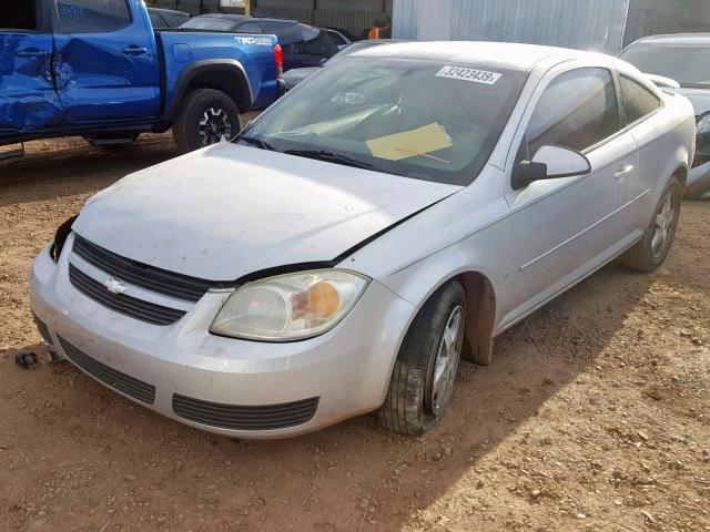 1G1AL15F267608545 - 2006 CHEVROLET COBALT LT SILVER photo 2