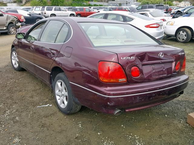 JT8BD69S510126701 - 2001 LEXUS GS 300 RED photo 3