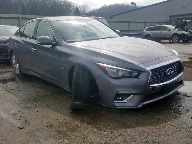 JN1EV7AR8JM611050 - 2018 INFINITI Q50 LUXE GRAY photo 1