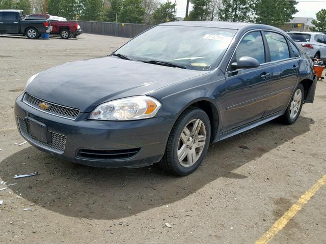 2G1WB5E30E1182775 - 2014 CHEVROLET IMPALA LIM GRAY photo 2