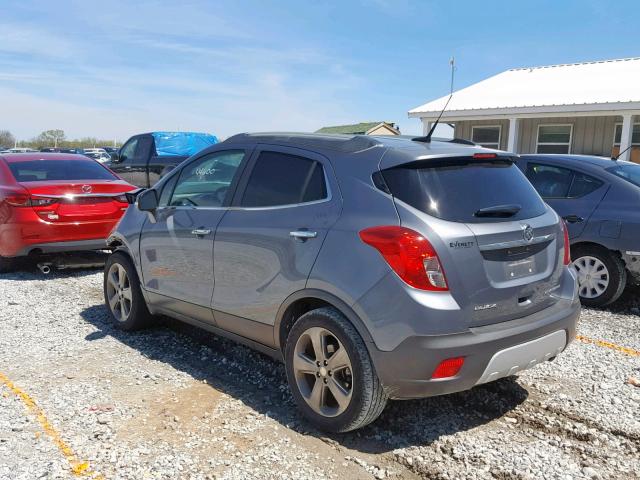 KL4CJCSB4EB704069 - 2014 BUICK ENCORE GRAY photo 3