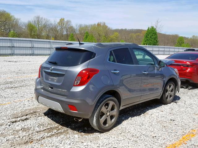 KL4CJCSB4EB704069 - 2014 BUICK ENCORE GRAY photo 4