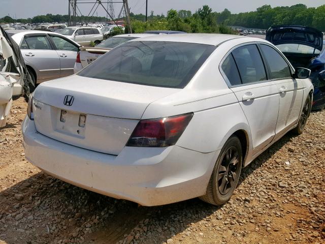 1HGCP26458A009394 - 2008 HONDA ACCORD LXP WHITE photo 4