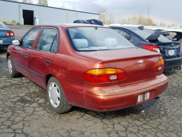 1Y1SK52811Z423178 - 2001 CHEVROLET GEO PRIZM RED photo 3