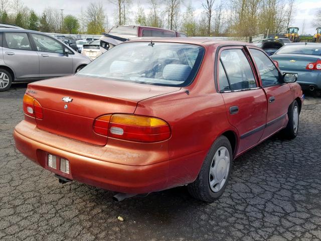 1Y1SK52811Z423178 - 2001 CHEVROLET GEO PRIZM RED photo 4