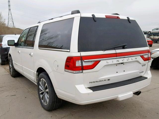 5LMJJ3JT1FEJ10510 - 2015 LINCOLN NAVIGATOR 白色 照片 3