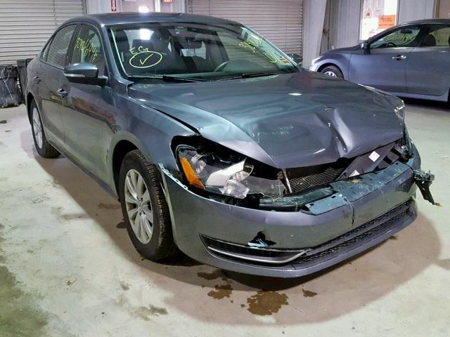 1VWAP7A36DC127063 - 2013 VOLKSWAGEN PASSAT S GRAY photo 1