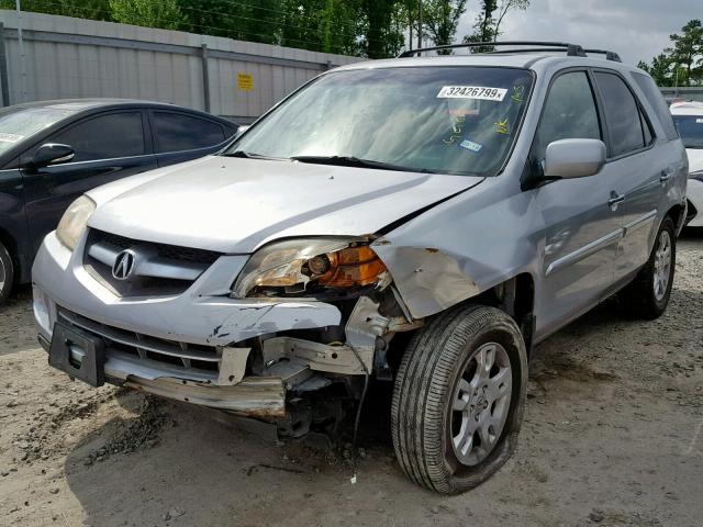 2HNYD18646H550516 - 2006 ACURA MDX TOURIN SILVER photo 2