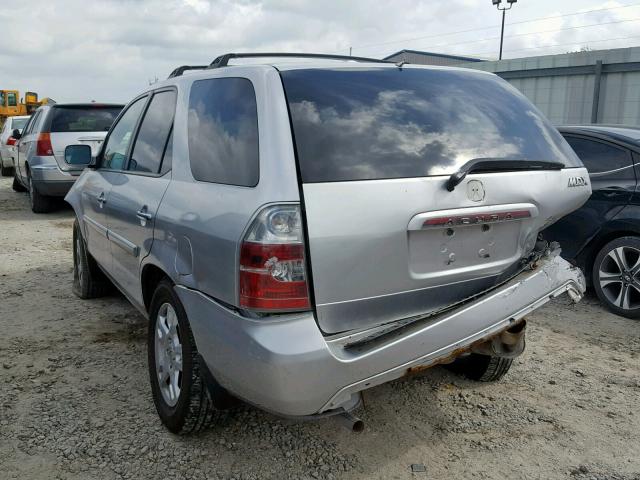 2HNYD18646H550516 - 2006 ACURA MDX TOURIN SILVER photo 3