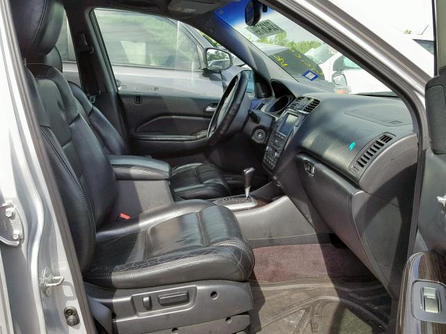 2HNYD18646H550516 - 2006 ACURA MDX TOURIN SILVER photo 5