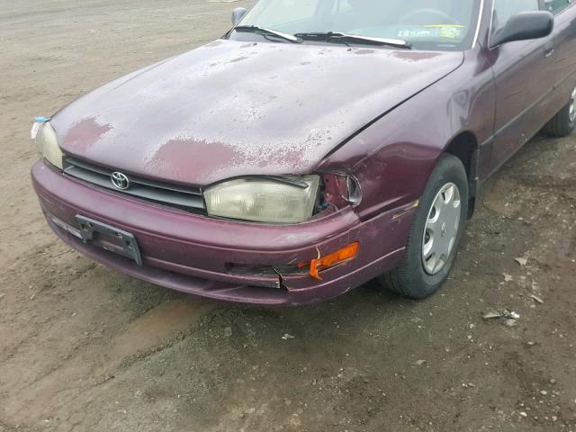 4T1SK11E0NU108620 - 1992 TOYOTA CAMRY DLX BURGUNDY photo 9