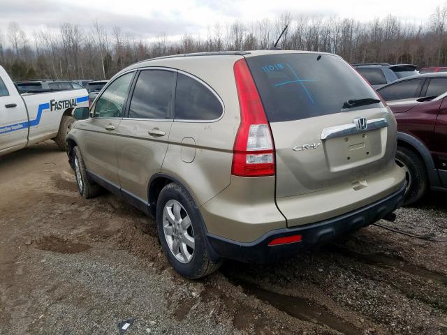 JHLRE487X7C003033 - 2007 HONDA CR-V EXL  photo 3