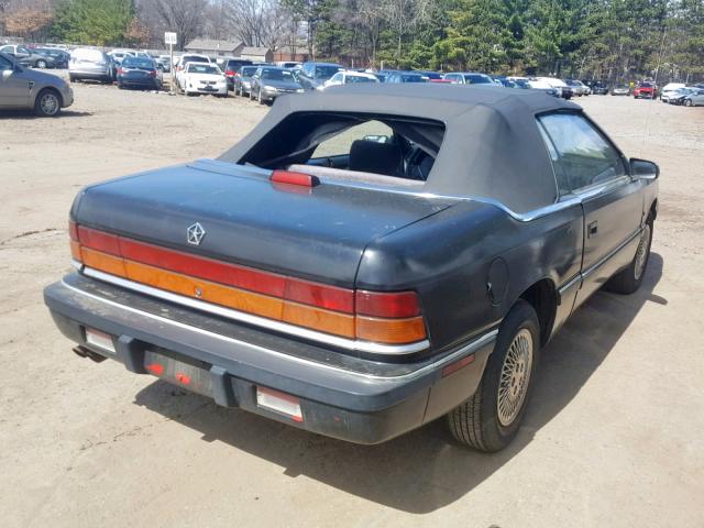 1C3XU4531PF541454 - 1993 CHRYSLER LEBARON BLACK photo 4