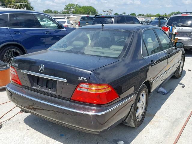 JH4KA96602C015667 - 2002 ACURA 3.5RL BLACK photo 4