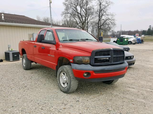 1D7KU28DX4J179475 - 2004 DODGE RAM 2500 S RED photo 1