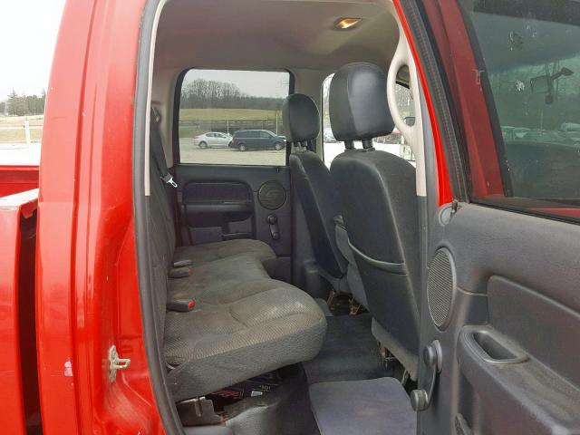 1D7KU28DX4J179475 - 2004 DODGE RAM 2500 S RED photo 6