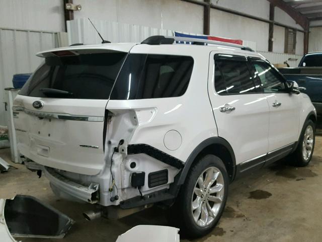 1FM5K7F80DGC69629 - 2013 FORD EXPLORER L WHITE photo 4