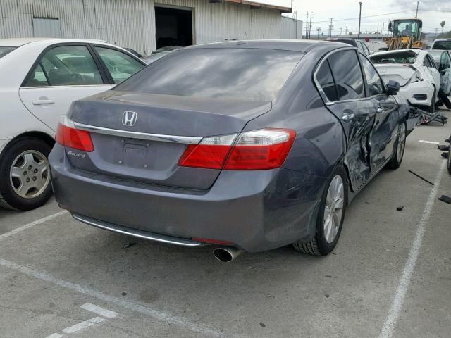 1HGCR2F87EA128976 - 2014 HONDA ACCORD EXL GRAY photo 4