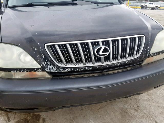 JTJGF10U210088585 - 2001 LEXUS RX 300 BLACK photo 9