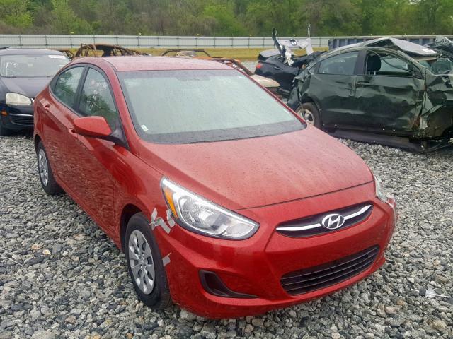 KMHCT4AE1HU376146 - 2017 HYUNDAI ACCENT SE RED photo 1