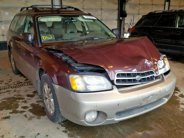 4S3BH6750Y7631906 - 2000 SUBARU LEGACY OUT BURGUNDY photo 1