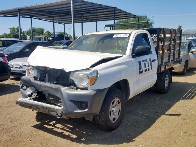 5TFNX4CN4DX021429 - 2013 TOYOTA TACOMA WHITE photo 2