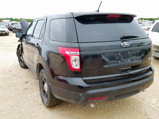 1FM5K8AR9EGB59170 - 2014 FORD EXPLORER P BLACK photo 3