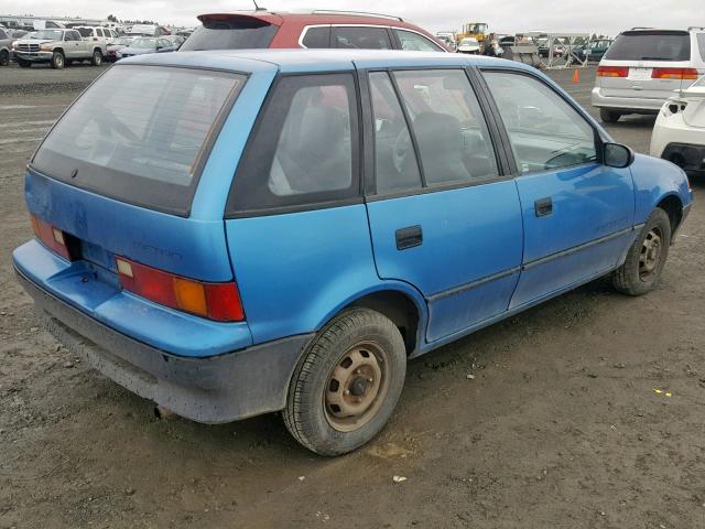 JG1MR6460LK768085 - 1990 GEO METRO LSI BLUE photo 4