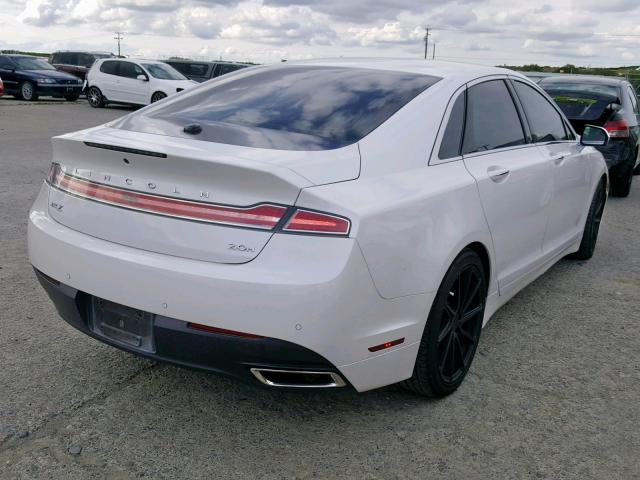 3LN6L2LU7FR601020 - 2015 LINCOLN MKZ HYBRID WHITE photo 4