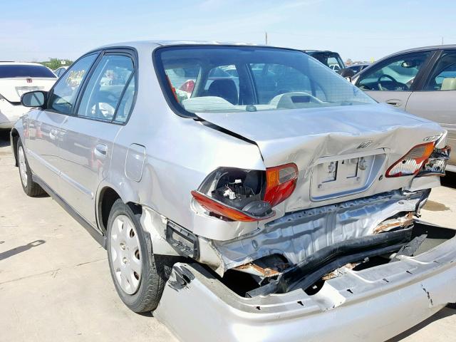 2HGEJ6614YH576821 - 2000 HONDA CIVIC BASE SILVER photo 3