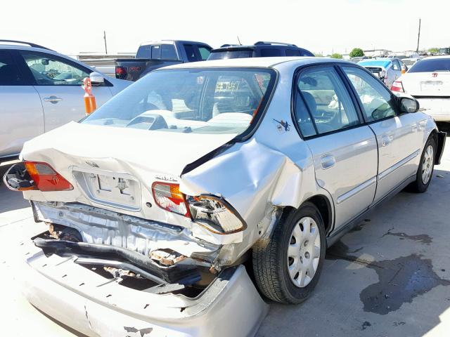 2HGEJ6614YH576821 - 2000 HONDA CIVIC BASE SILVER photo 4