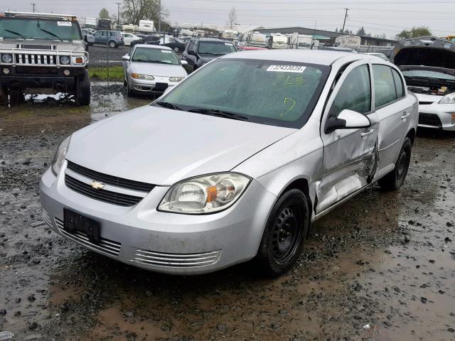 1G1AD5F59A7218187 - 2010 CHEVROLET COBALT 1LT SILVER photo 2