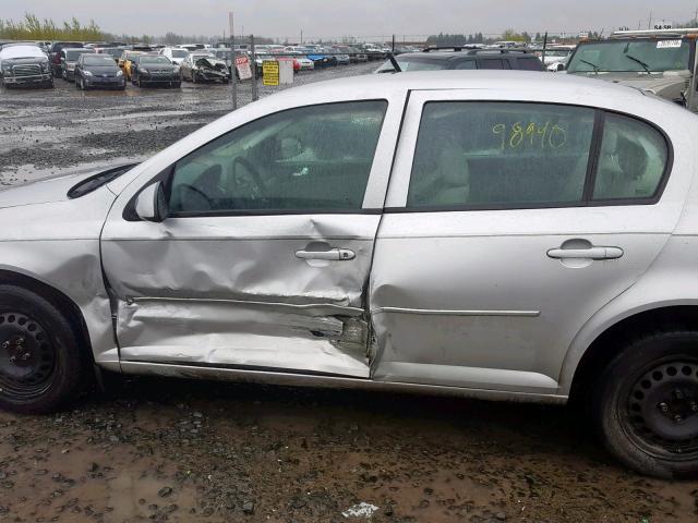 1G1AD5F59A7218187 - 2010 CHEVROLET COBALT 1LT SILVER photo 9