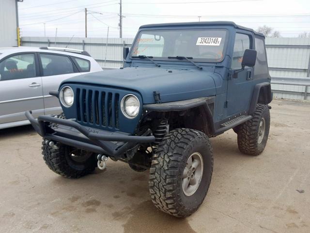 1J4FY19S5VP545150 - 1997 JEEP WRANGLER / GREEN photo 2