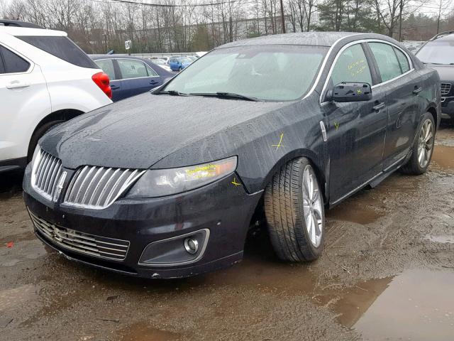 1LNHL9FT3AG611550 - 2010 LINCOLN MKS BLACK photo 2