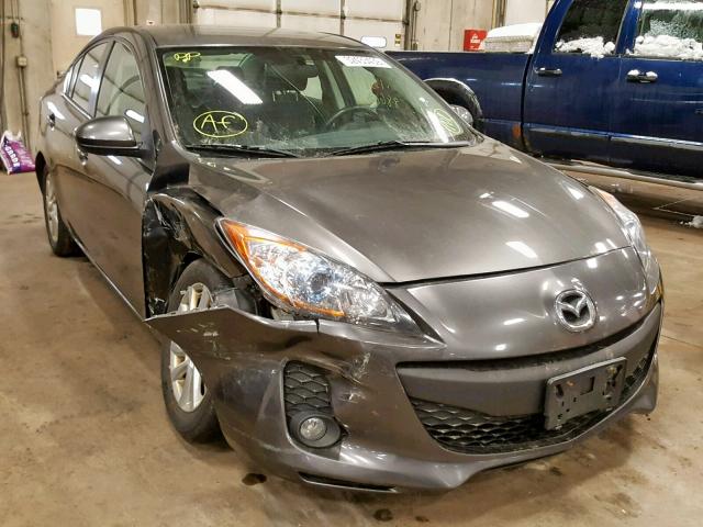 JM1BL1V75C1539210 - 2012 MAZDA 3 I GRAY photo 1