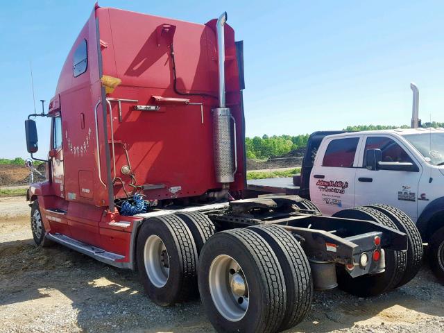 1FUJBBCG22LJ32416 - 2002 FREIGHTLINER CONVENTION RED photo 3
